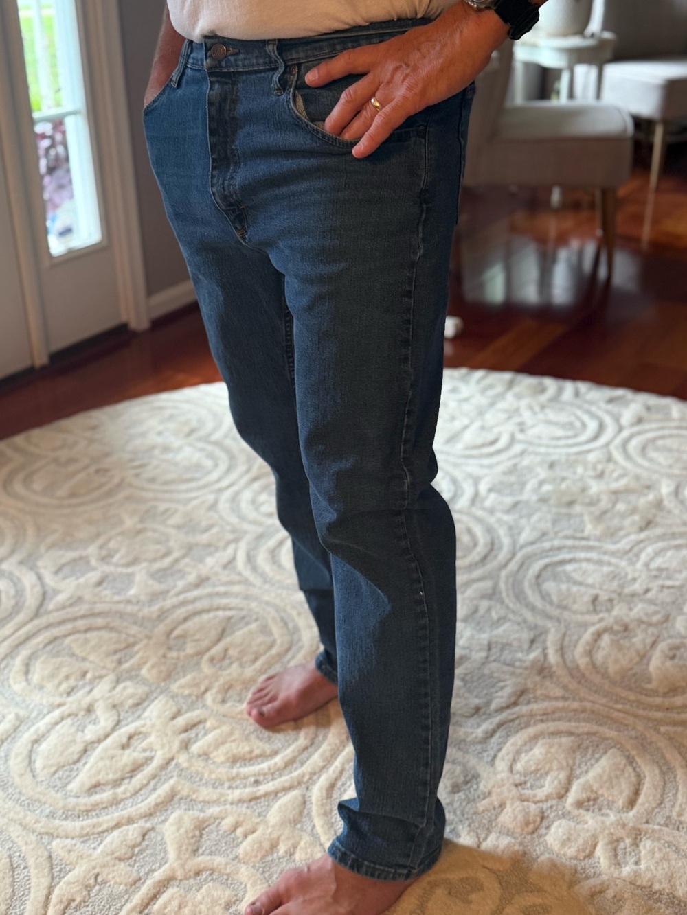 Wrangler Classic Dark Blue Men’s Jeans 34x32